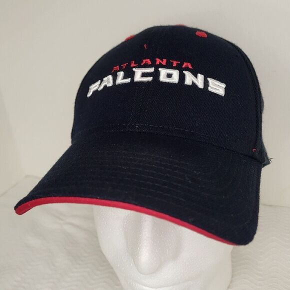 Team Apparel Other - NFL Team Apparel Hat Atlanta Falcons Adult Size Black Fitted Cap Spell Out‎